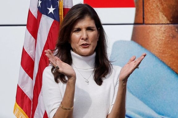 US Republican candidate for presidency, Nikki Haley. Nov. 2022