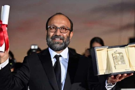 Asghar Farhadi receiving the Cannes Film Festival award. July 18, 2021