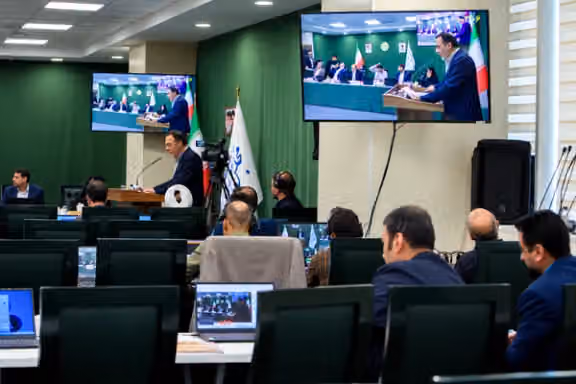 Iranian parliament holds a virtual session on Sunday, October 4, 2026.