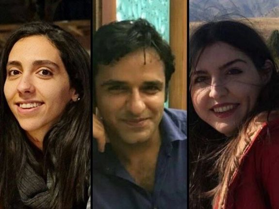 Hasti Amiri (left), Zia Nabavi, Fereshteh Tousi