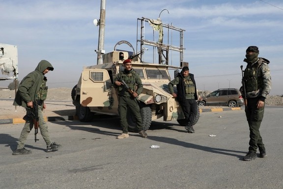 نیروهای دموکراتیک سوریه در شهر حسکه، شمال شرقی سوریه، ۲۱ آذر