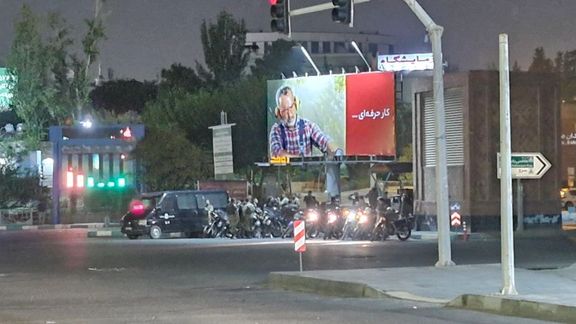 استقرار ماموران گارد ویژه ضدشورش در برخی نقاط تهران پس از حمله موشکی به اسرائیل