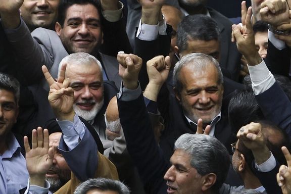 مسعود پزشکیان: دیروز دست هنیه را بالا بردم و امروز باید او را تشییع کنم