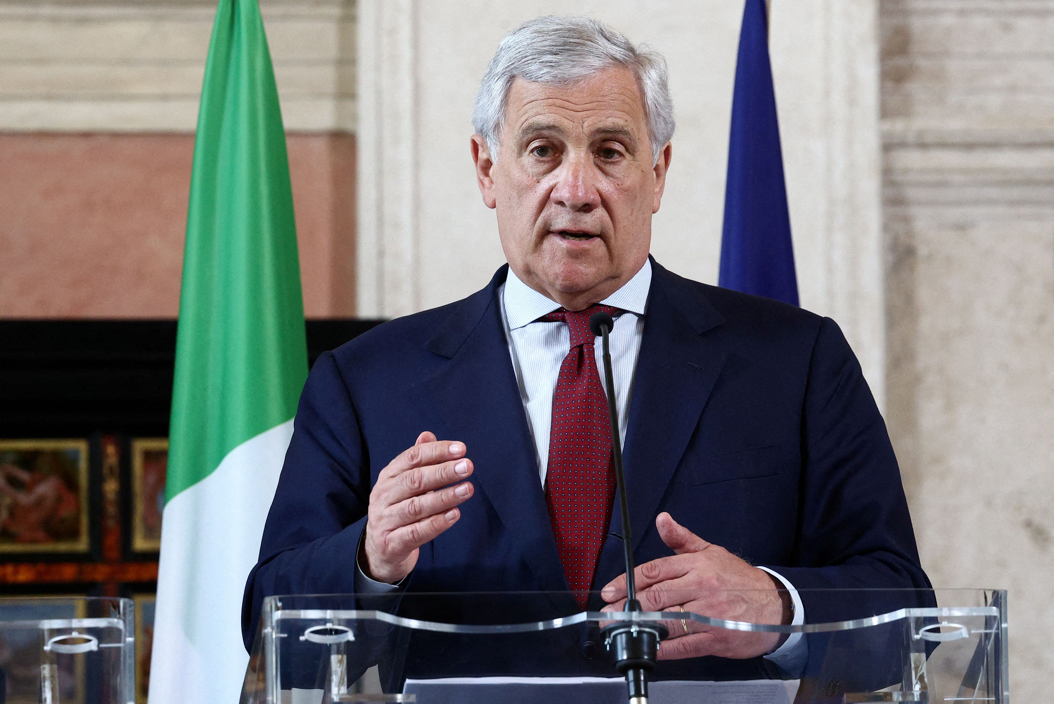 Iranian threats against Italian leaders are unacceptable, Tajani says