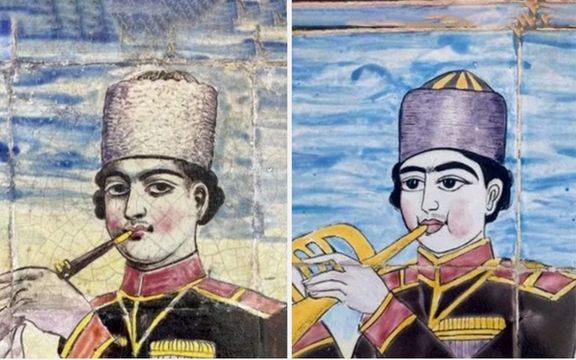 گزارشی از «فاجعه» در مرمت یک اثر تاریخی در کاخ گلستان