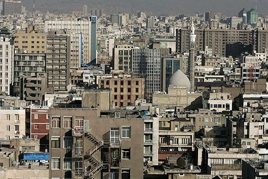 An ordinary neighborhood in Tehran.