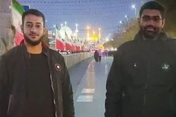 Two Basij forces who were killed in Mashhad