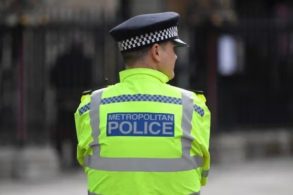 File photo shows a Metropolitan Police officer in London