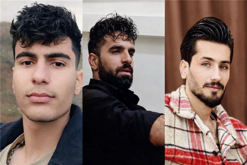 از راست به چپ: شایان اسدالهی، داریوش انصاری بختیاروند و  امیرحسام خدایاری‌فرد