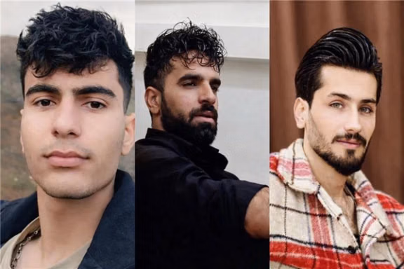 Amir-Hessam Khodayarifard (left), Dariush Ansari, Shayan Assadollahi (right)