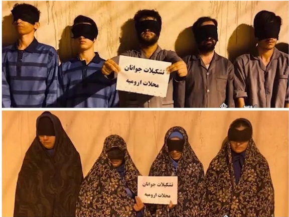 Some of the young people arrested in Urumieh (Urmia)