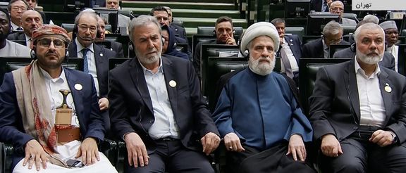 Leaders of Houthis, Hamas, Hezbollah and Islamic Jihad attend the swearing-in ceremony of President Masoud Pezeshkian on July 30, 2024