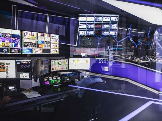 Iran International's broadcast studios