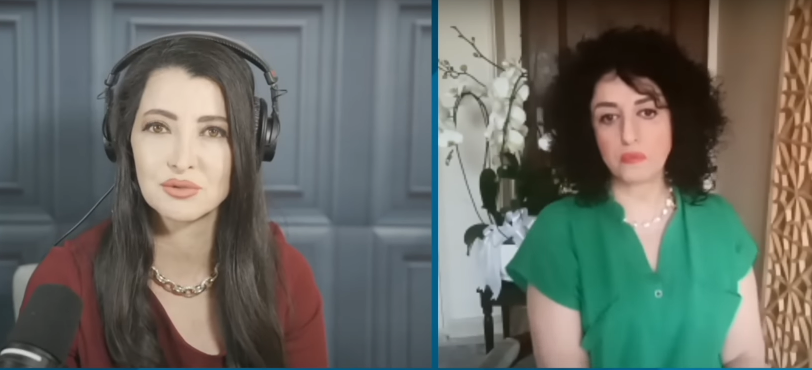 Narges Mohammadi (right) and Sima Sabet