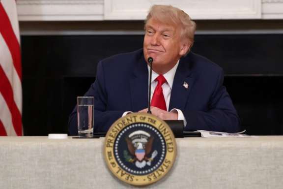 US President Donald Trump speaks during an Invest America Roundtable in the State Dining room, at the White House, in Washington, US, June 9, 2025.
