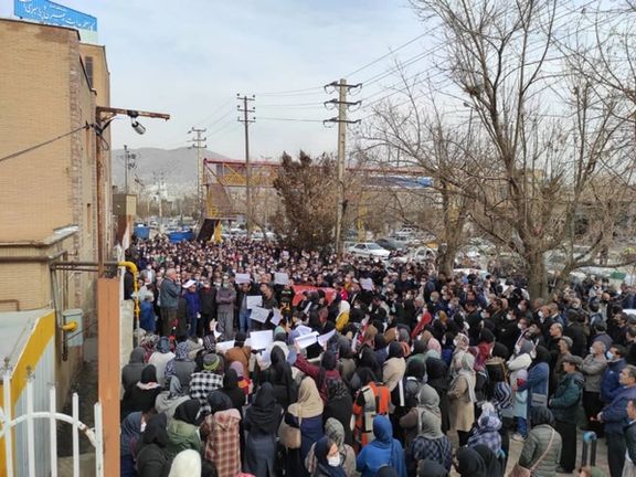 A demonstration by Iranian teachers