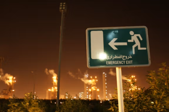 This file photo shows Assaluyeh petrochemical complex in southern Iran