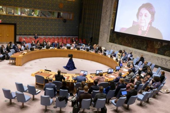 A wide view of the Security Council meeting on maintenance of peace and security of Ukraine on October 21, 2022