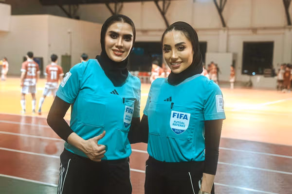 برگزاری دیدار اسپانیا و مراکش با قضاوت زری فتحی و گلاره ناظمی در جام جهانی فوتسال