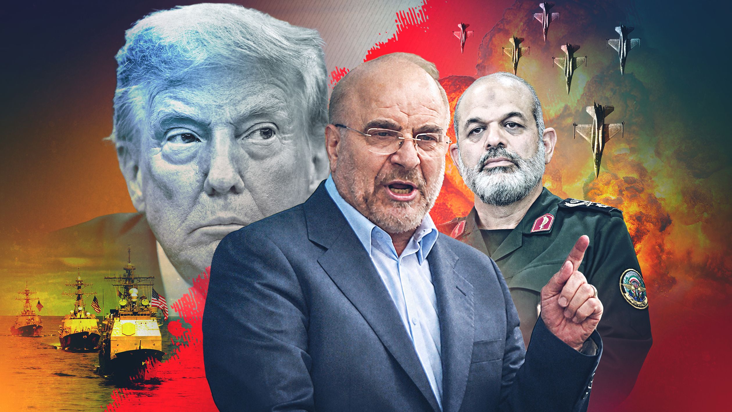 هشدار ترامپ درباره بحران رهبری در تهران؛ افشاگری قالیباف از دخالت سپاه و مجتبی در مذاکرات
