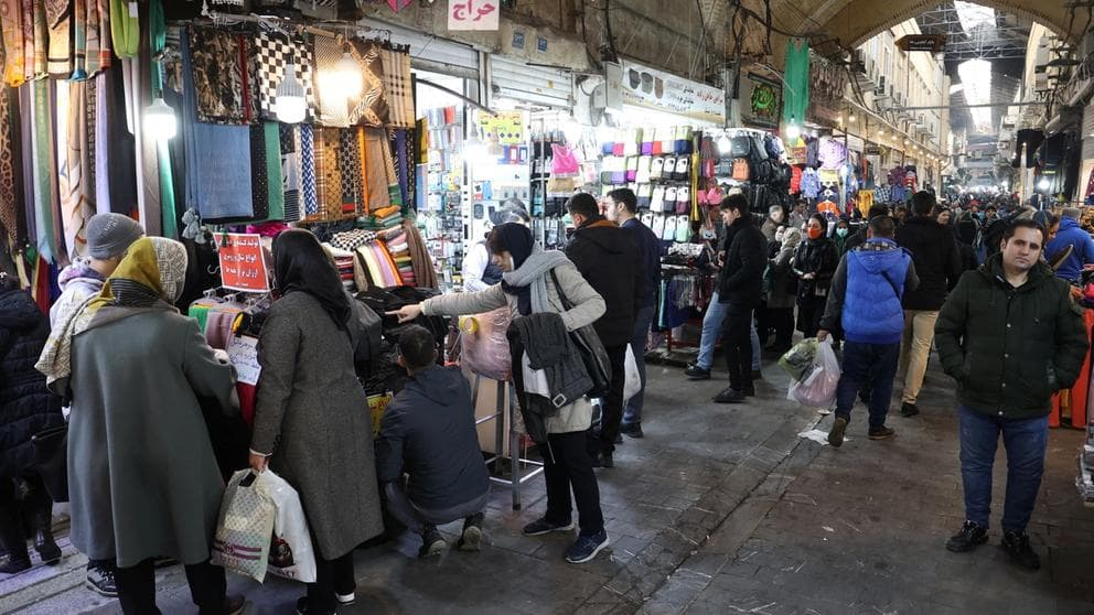 A market in Tehran in 2022 