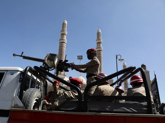 Houthi forces in Sanaa in December 2021