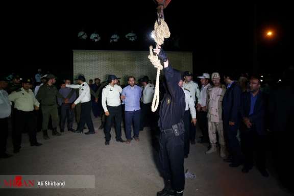 File photo of an execution in Iran