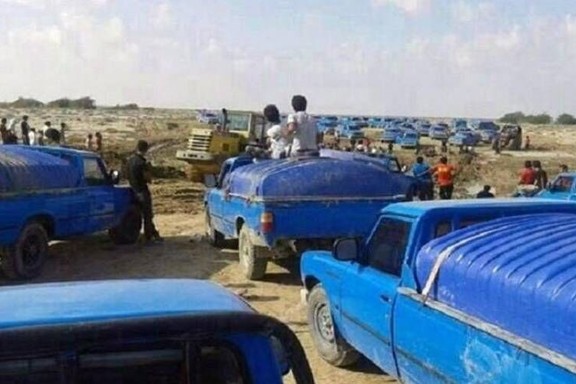 A group of fuel smugglers in southern Iran