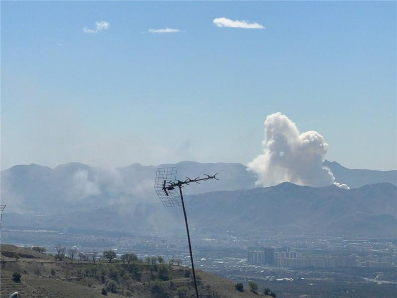 گزارش‌ها از حمله به فرودگاه خرم‌آباد، پارچین و نقاطی در قم