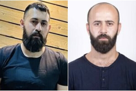 یوسف منصور (راست) و مرسل منصور (چپ)