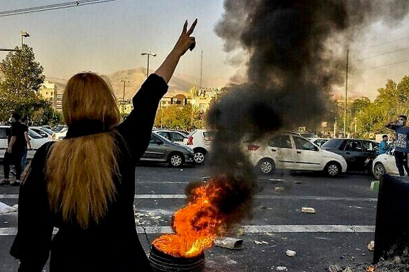 A scene of Iran protests
