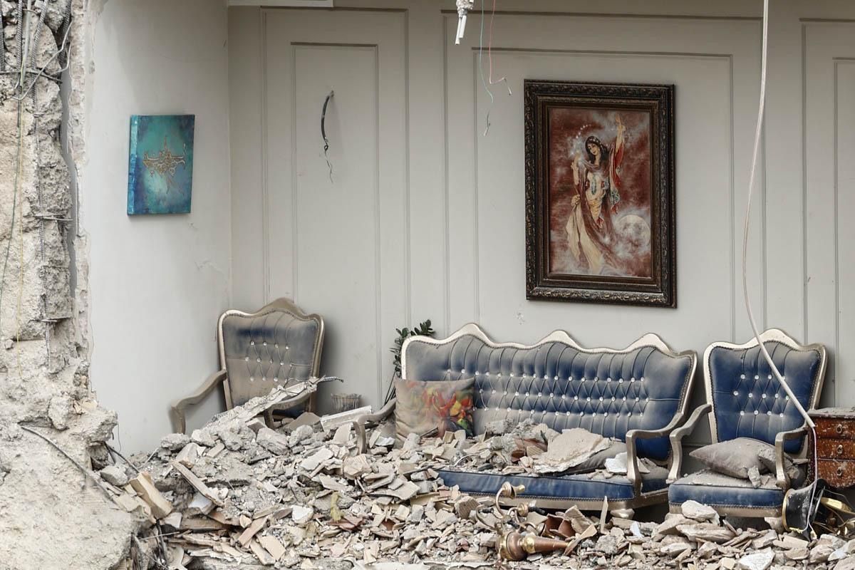 Inside of a house destroyed in US-Israeli strikes on Tehran, Iran, March 23, 2026