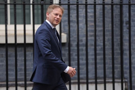 UK Defense Secretary Grant Shapps leaves 10 Downing Street after being confirmed as Britain's new defence secretary in London, Britain, August 31, 2023
