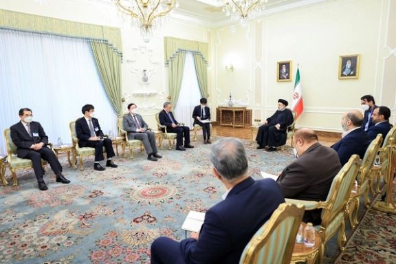 Iran’s President Ebrahim Raisi in a meeting with China’s Deputy Prime Minister Hu Chunhua