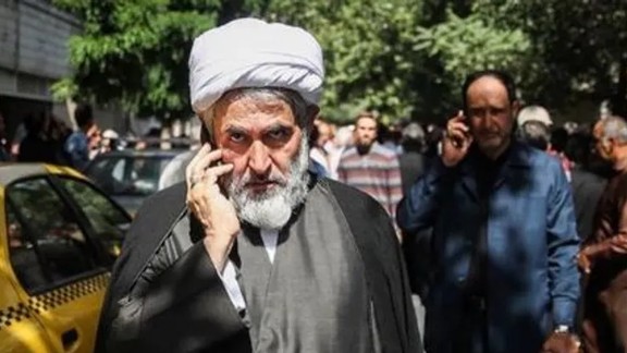An undated photo showing IRGC's former head of intelligence Hossein Taeb