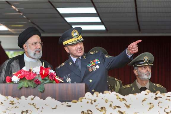 Iranian President Ebrahim Raisi during the annual army parade, Tehran, April 17, 2024