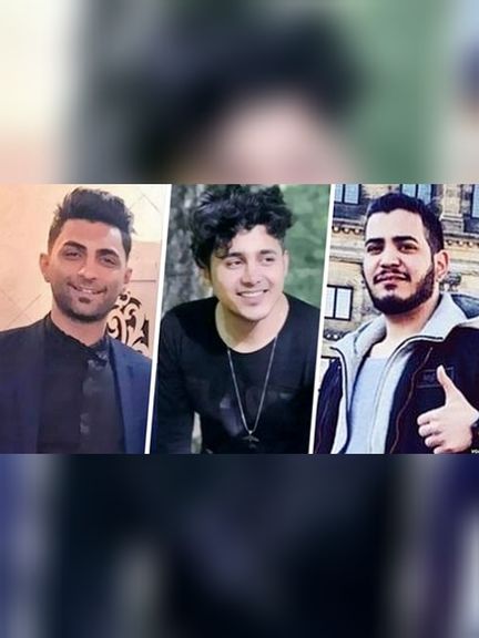 Mohammad Rajabi (left), Saeed Tamjidi (center), and Amir Hossein Moradi
