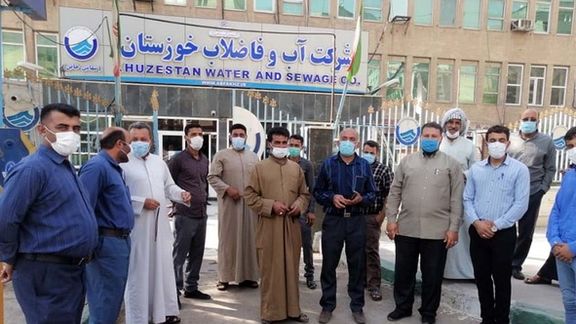 اهالی شش روستای غیزانیه اهواز در پی کمبود و کیفیت نداشتن آب شرب تجمع کردند