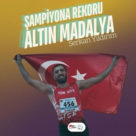 سجاد هاشمی، ملیپوش دوومیدانی ایران، با پرچم ترکیه قهرمان دو ۱۰۰ متر کمبینایان جهان شد