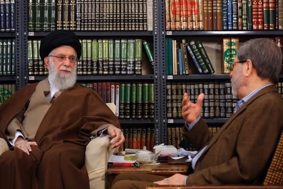 Iran’s Supreme Leader Ali Khamenei (left) and his personal doctor Alireza Marandi