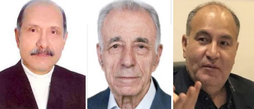 مالکان شرکت معدنجو از راست به چپ: محمد مجتهدزاده، مدیرعامل؛ عزت‌الله قاسمی، رییس هیات مدیره؛ علی شیرزاد یکتاپرست، نایب‌رییس هیات مدیره