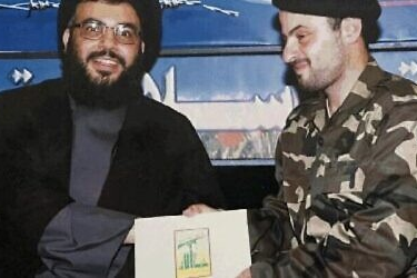 حاج محمد رضوان در کنار حسن نصرالله