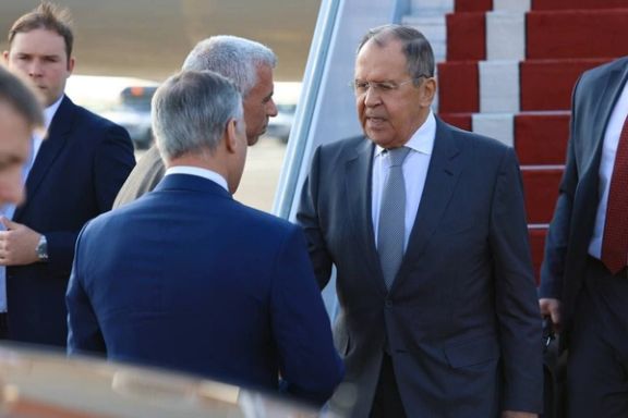 The Russian Foreign Minister Sergei Lavrov arrives