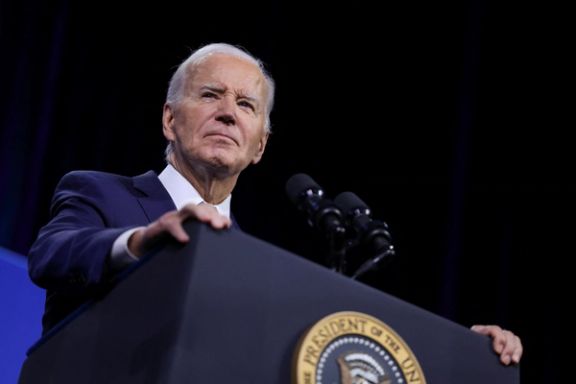 US President Joe Biden looks on at the 115th NAACP National Convention in Las Vegas, Nevada, U.S., July 16, 2024. REUTERS