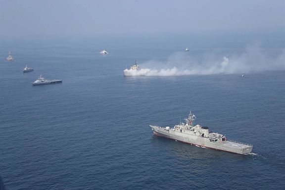 Iranian navy conducting war games. February 17, 2021