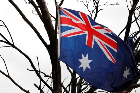 An Australian flag in Victoria, Australia