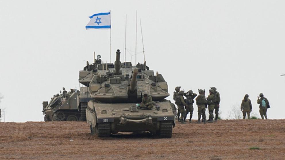 Israeli forces conducting operations in norther Gaza.