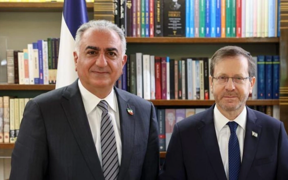 شاهزاده رضا پهلوی با اسحاق هرتزوگ، رییسجمهور اسرائیل دیدار کرد