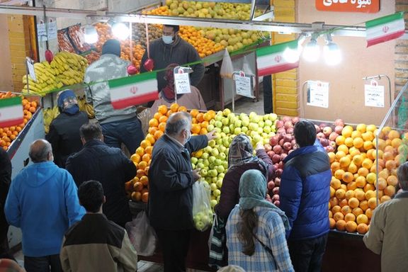File photo of people shopping fruits in Tehran