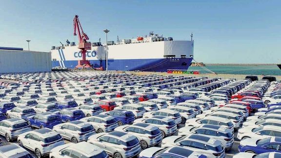 Imported cars in southern Iran